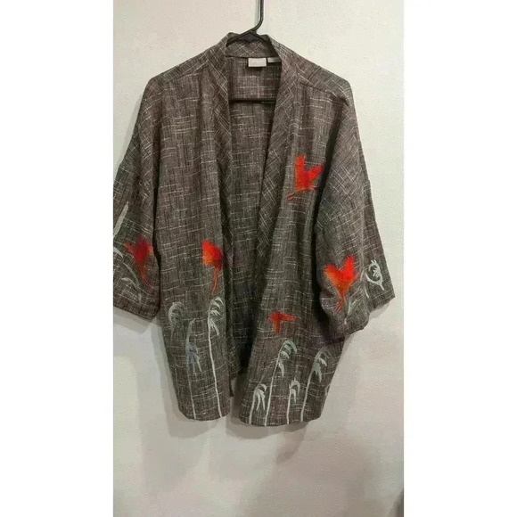 Women's outerwear eShakti Custom wrap, wool blend with embroidery detail no size - Picture 1 of 8